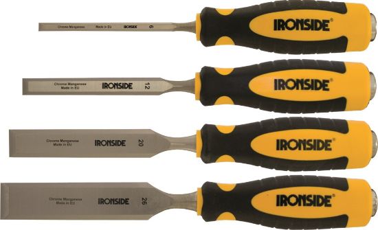 Afbeeldingen van IRONSIDE Steekbeitelset 2-componenten 6-12-20-26MM 4x