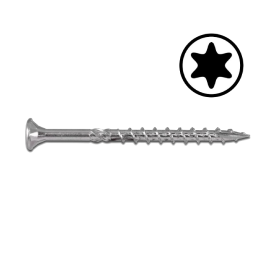 Afbeeldingen van WOFIX Spaanplaatschroef VZ T30 grof 6X100/66MM