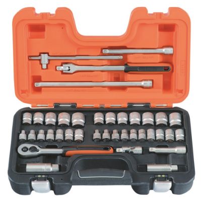 Afbeeldingen van BAHCO Doppenset ⅜" 6-22MM DIN3120 37-delig