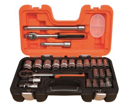 Afbeeldingen van BAHCO Doppenset ½" DIN3120 10-32MM 24-delig