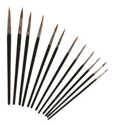 Afbeeldingen van Penseel zwarte steel 12x