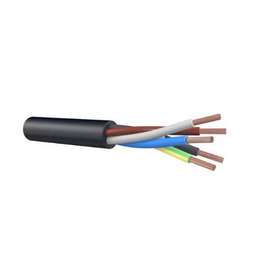 Afbeeldingen van Neopreen kabel H07RN-F ECA zwart 5G2,5MM² 100M
