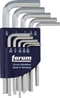 Afbeeldingen van FORUM Haakse inbussleutelset 5/64"-5/16"