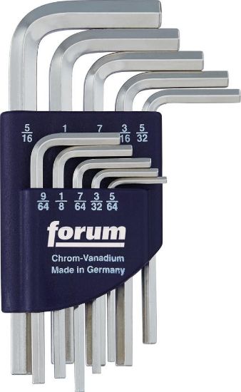 Afbeeldingen van FORUM Haakse inbussleutelset 5/64"-5/16"