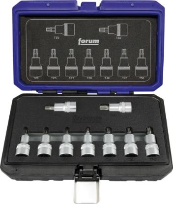 Afbeeldingen van FORUM Inzetstukkenset ½" TORX 9x