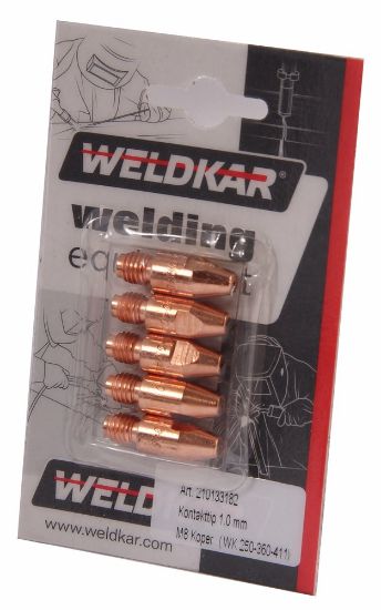 Afbeeldingen van Contacttip M8 koper 1,0X30MM 5x 