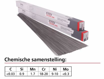 Afbeeldingen van Lasstaaf WK RVS 308-LSI 1,00MM