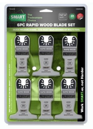 Afbeeldingen van SMART Multitool bladenset hout en nagels 6x