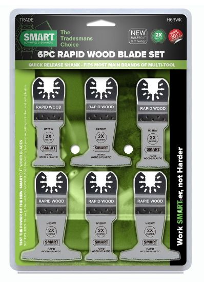 Afbeeldingen van SMART Multitool bladenset hout en nagels 6x