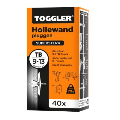 Afbeeldingen van Hollewand plug TB 9-13MM 40x