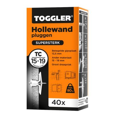 Afbeeldingen van Hollewand plug TC 15-19MM 40x