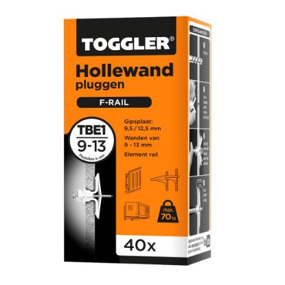 Afbeeldingen van Hollewand plug TBE1 9-13MM 40x