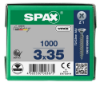 Afbeeldingen van SPAX Universele schroef verzonkenkop WIROX voldraad PZ1 3X35MM