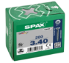 Afbeeldingen van SPAX Universele schroef verzonkenkop WIROX voldraad PZ1 3X40MM