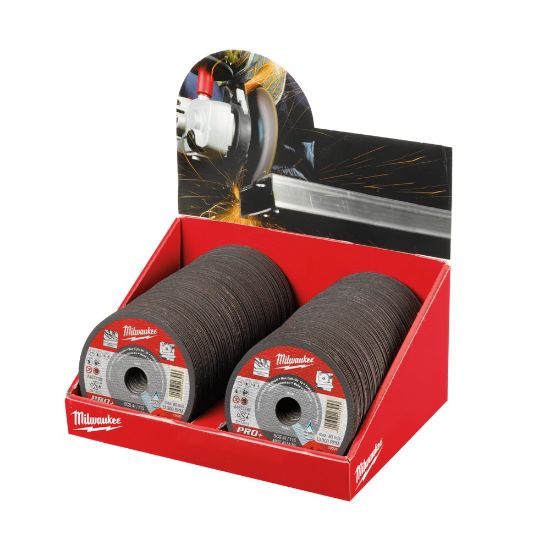 Afbeeldingen van MILWAUKEE Doorslijpschijf metaal dun PRO+ SCS41 115X1MM 200x in display