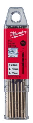 Afbeeldingen van MILWAUKEE Metaalboor HSS-G Cobalt DIN338 6,5X101MM 10x
