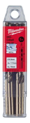 Afbeeldingen van MILWAUKEE Metaalboor HSS-G Cobalt DIN338 8,5X117MM 5x