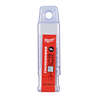 Afbeeldingen van MILWAUKEE Metaalboor HSS-G THUNDERWEB DIN338 1,2X38MM 10x