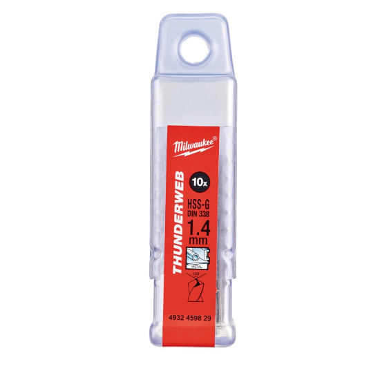 Afbeeldingen van MILWAUKEE Metaalboor HSS-G THUNDERWEB DIN338 1,4X40MM 10x