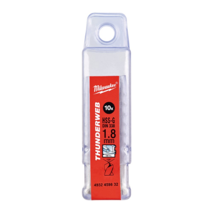 Afbeeldingen van MILWAUKEE Metaalboor HSS-G THUNDERWEB DIN338 1,8X46MM 10x