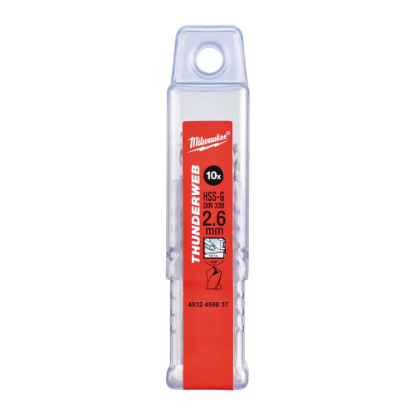 Afbeeldingen van MILWAUKEE Metaalboor HSS-G THUNDERWEB DIN338 2,6X57MM 10x