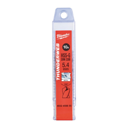 Afbeeldingen van MILWAUKEE Metaalboor HSS-G THUNDERWEB DIN338 5,4X93MM 10x