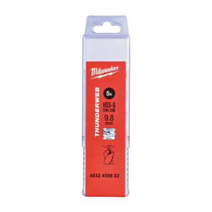 Afbeeldingen van MILWAUKEE Metaalboor HSS-G THUNDERWEB DIN338 9,8X133MM 5x