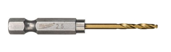 Afbeeldingen van MILWAUKEE Metaalboor HSS-G TiN SHOCKWAVE 2,5X62MM 2x