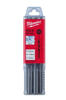 Afbeeldingen van MILWAUKEE Metaalboor HSS-R 10,5X133MM 5x