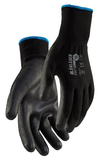 Afbeeldingen van BLÅKLÄDER Handschoen PU-gedipt 2901 zwart 10 12x