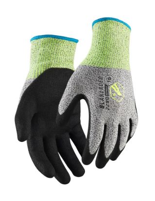 Afbeeldingen van BLÅKLÄDER Handschoen snijbestendig nitril-gecoat 2280 zwart/grijs melange 8