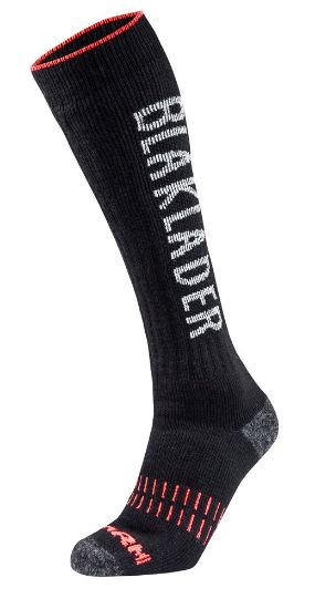 Afbeeldingen van BLÅKLÄDER Sokken XWARM 2193 zwart/neonrood 40-44