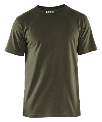 Afbeeldingen van BLÅKLÄDER T-shirt 3325 army groen S 5x