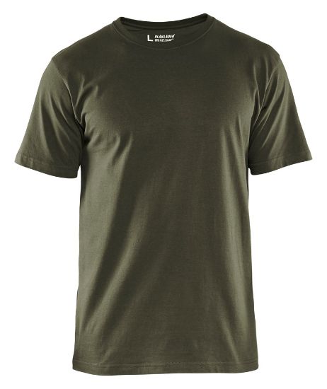 Afbeeldingen van BLÅKLÄDER T-shirt 3325 army groen S 5x