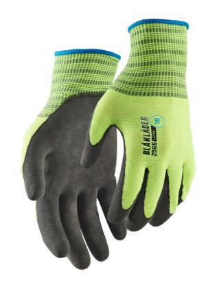 Afbeeldingen van BLÅKLÄDER Werkhandschoen latex-gecoat 2965 High Vis geel 7