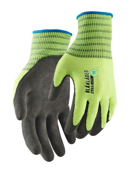Afbeeldingen van BLÅKLÄDER Werkhandschoen latex-gecoat 2965 High Vis geel 8
