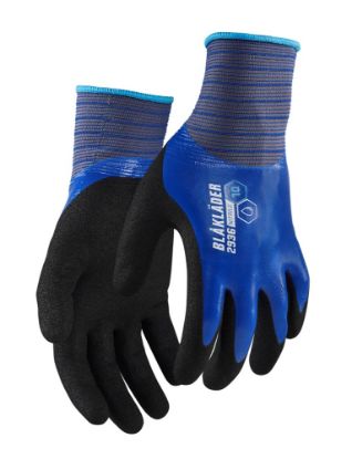 Afbeeldingen van BLÅKLÄDER Werkhandschoen nitril-gecoat waterdicht 2936 korenblauw 10