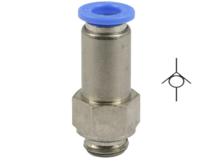 Afbeeldingen van Inschroef terugslagklep 4MM-->M6
