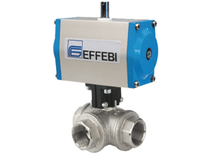 Afbeeldingen van Kogelkraan ½" TRIFLUX 40bar T DW ACTUATOR