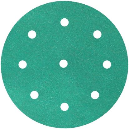 Afbeeldingen van Schuurschijf FP77K met actieve bekleding en klittenband 125MM K240 stansvorm GLS27