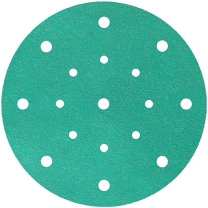 Afbeeldingen van Schuurschijf FP77K met actieve bekleding en klittenband 150MM K320 stansvorm GLS51