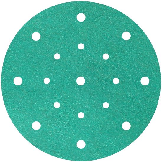 Afbeeldingen van Schuurschijf FP77K met actieve bekleding en klittenband 150MM K240 stansvorm GLS51