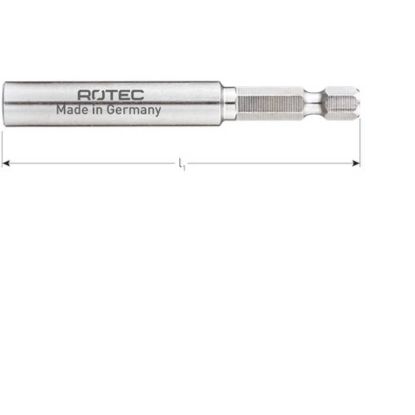 Afbeeldingen van ROTEC Bithouder RVS E6,3X74MM magnetisch met C-ring 