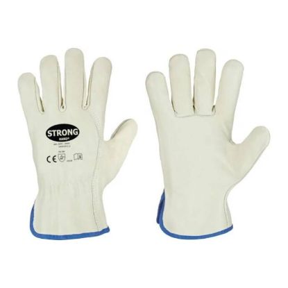 Afbeeldingen van STRONG Chauffeurshandschoen rundnappa Driver groen/beige 10