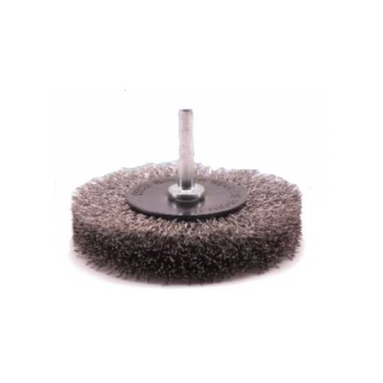 Afbeeldingen van Stiftborstel RVS gegolfd staal 2 rijen 40MM