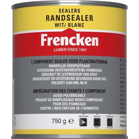 Afbeeldingen van Frencken Randsealer wit 750g