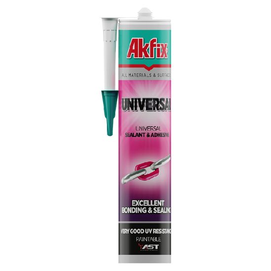 Afbeeldingen van AKFIX Hybrikit Universal AST MS polymeer wit 290ML