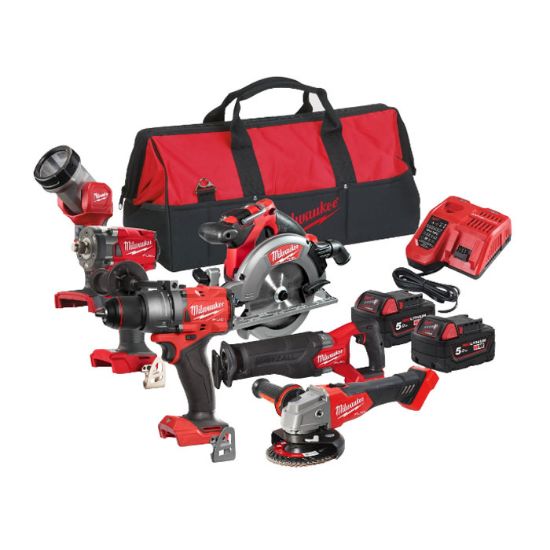 Afbeeldingen van MILWAUKEE Accu powerpack M18FPP6F3-502B (M18FPD3, M18FIW2F12, M18CCS55, M18FSZ, M18FSAG125X, M18TLED, 2XM18B5, Accu-18FC, Bag)