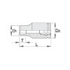 Afbeeldingen van UNIOR Dop ⅜" 238/1 10MM