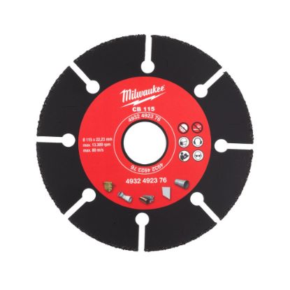 Afbeeldingen van MILWAUKEE Doorslijpschijf Carbide CB 115X22,23MM